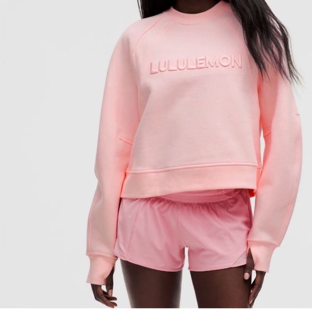 Scuba Oversized Pullover Wordmark M/L in "Strawberry Milkshake" NWT